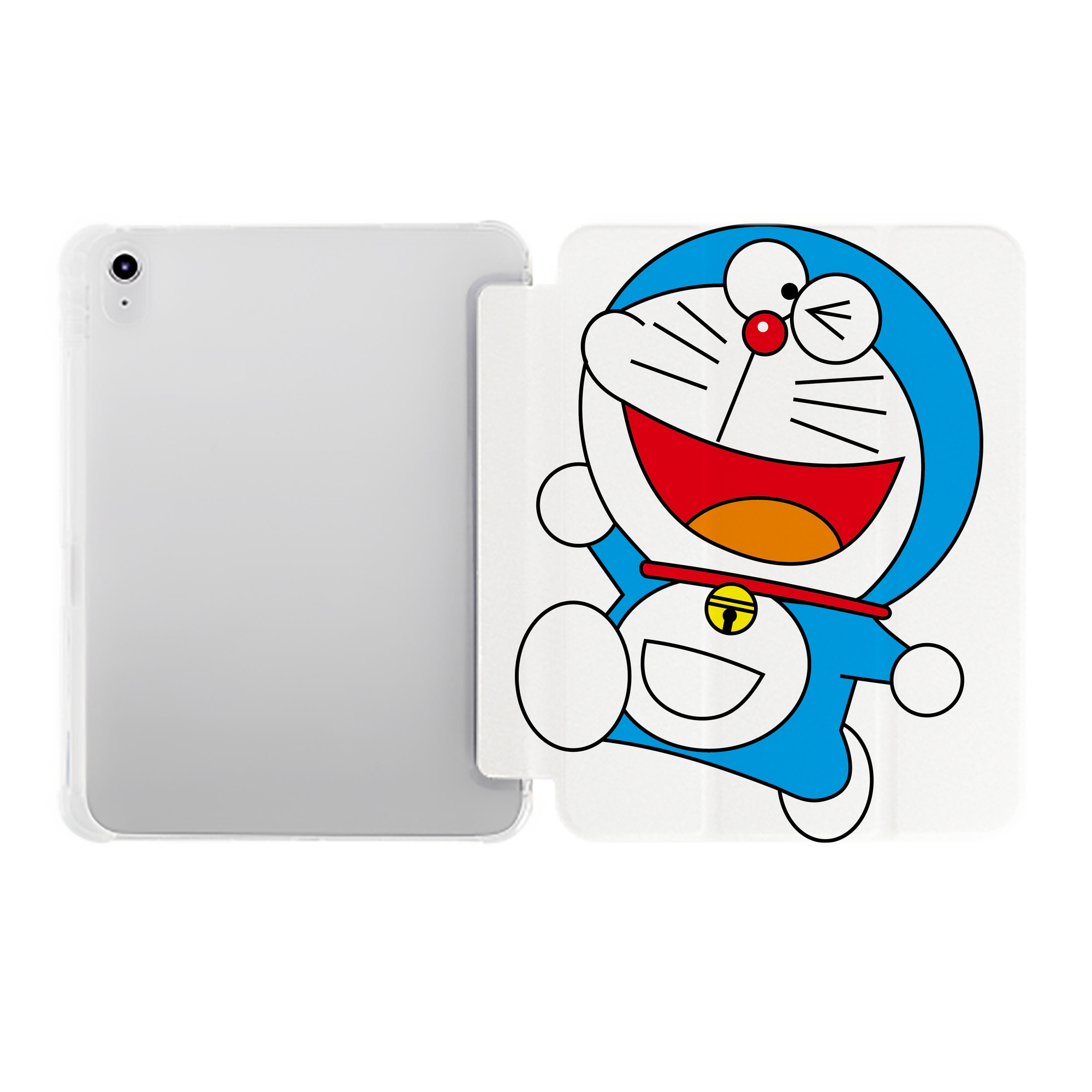 （画像用） ドラえもん Doraemon IPad ケース ペン収納付き 三つ折りスタンド PUレザー×シリコン 対応機種9.5/10.5/10.9インチ